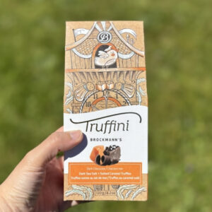 繊細なデザインのパッケージが特徴的なBrockmann’s Truffiniチョコレートトリュフ